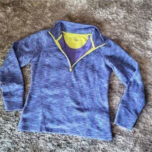 Tek Gear Pullover Fleece Blue Purple Size Small